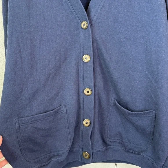 Vintage Classic Navy Blue Cardigan Sweater Size XLarge - Picture 5 of 9